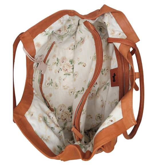 RADLEY TAN SOFT LEATHER HANDBAG OVER SHOULDER BAG PURSE - Picture 6 of 9